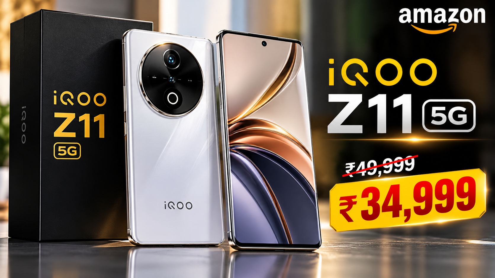 Amazon Sale 2026: iQOO Z11 5G Gets ₹15,000 Discount, Check SBI Card ...